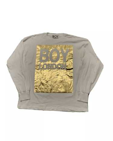 Boy London Boy London Gold Foil Box Logo White Lon