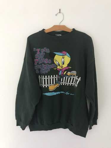 Vintage × Warner Bros Vintage tweety sweater green