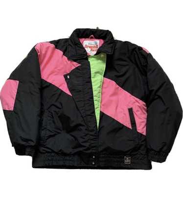 Ski × Vintage Vintage 1985 Black And Pink Ski Jack