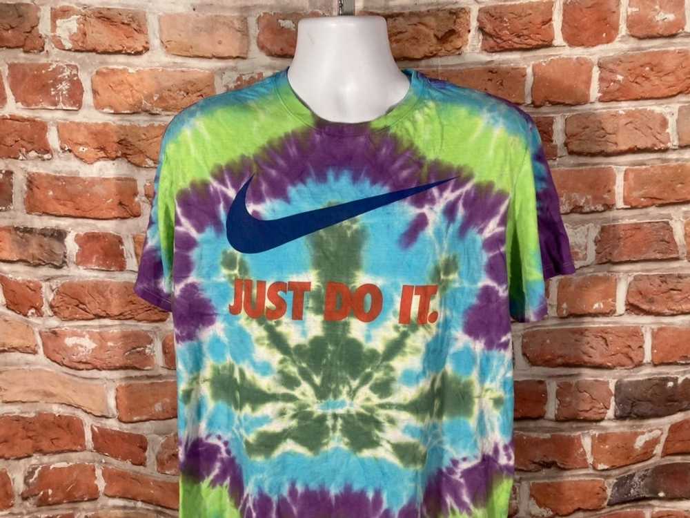Nike Reworked Nike Tie Dye Weed Leaf Shirt - image 4