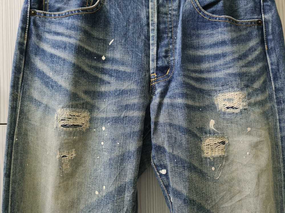 Distressed Denim × Takeo Kikuchi Vintage Takeo Ki… - image 11