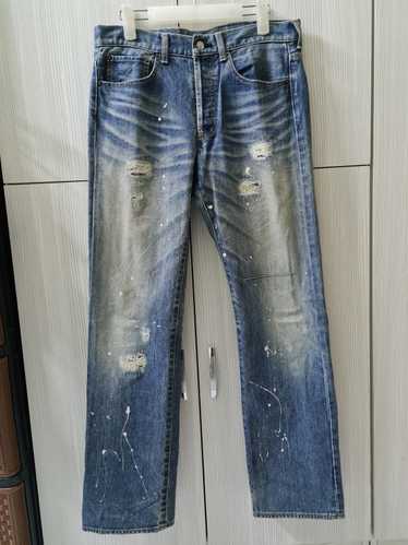 Distressed Denim × Takeo Kikuchi Vintage Takeo Ki… - image 1