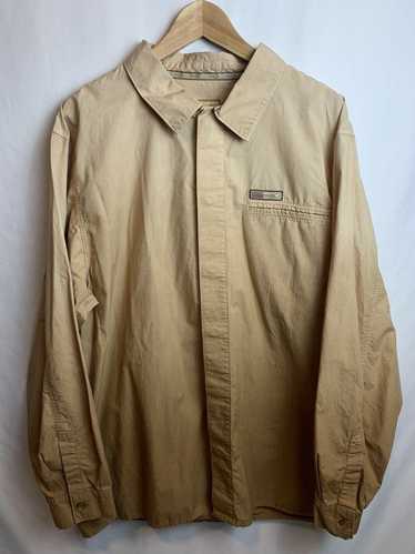 Jordan - BUTTON-UP SHIRT 'SAIL/TEAM GOLD/BROWN KELP' - VegNonVeg