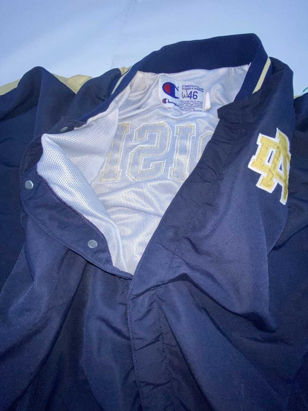 Champion vintage champion notre dame irish zip up… - image 8