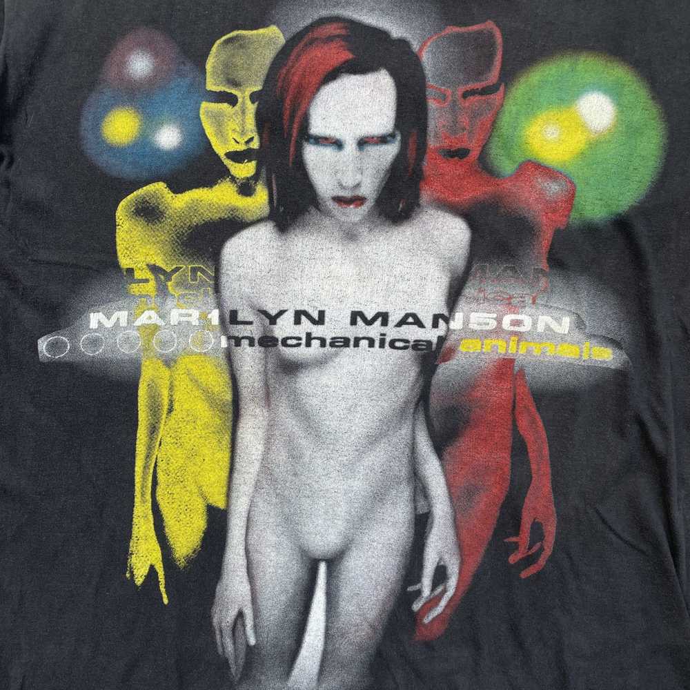 Vintage rare Marilyn Manson Mechanical Animals T-… - image 3