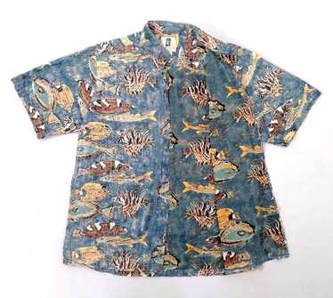 Kahala Island Hawaiian Buttons Shirt - image 1