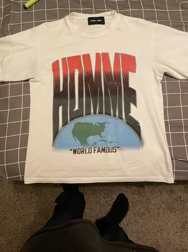 Homme + Femme La Atmosphere Tee White and Red