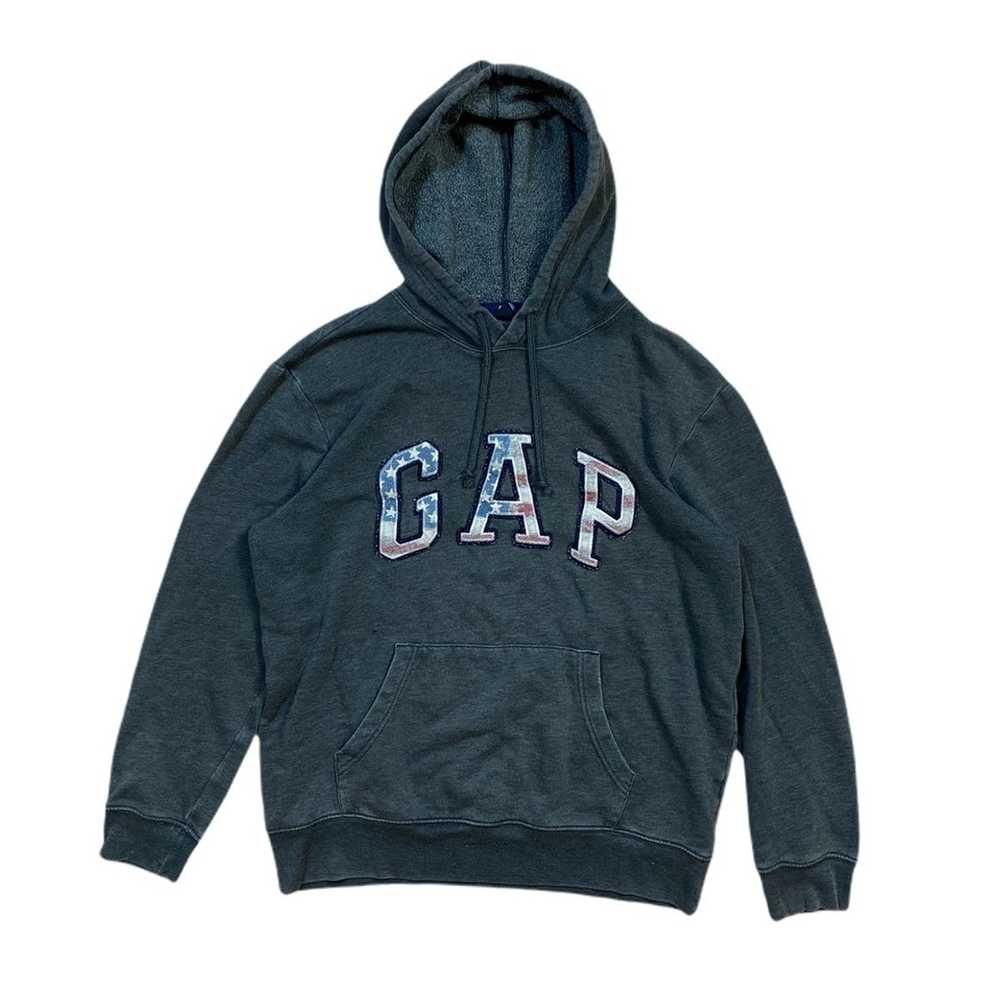 Gap × Vintage Vintage grey gap hoodie - image 1