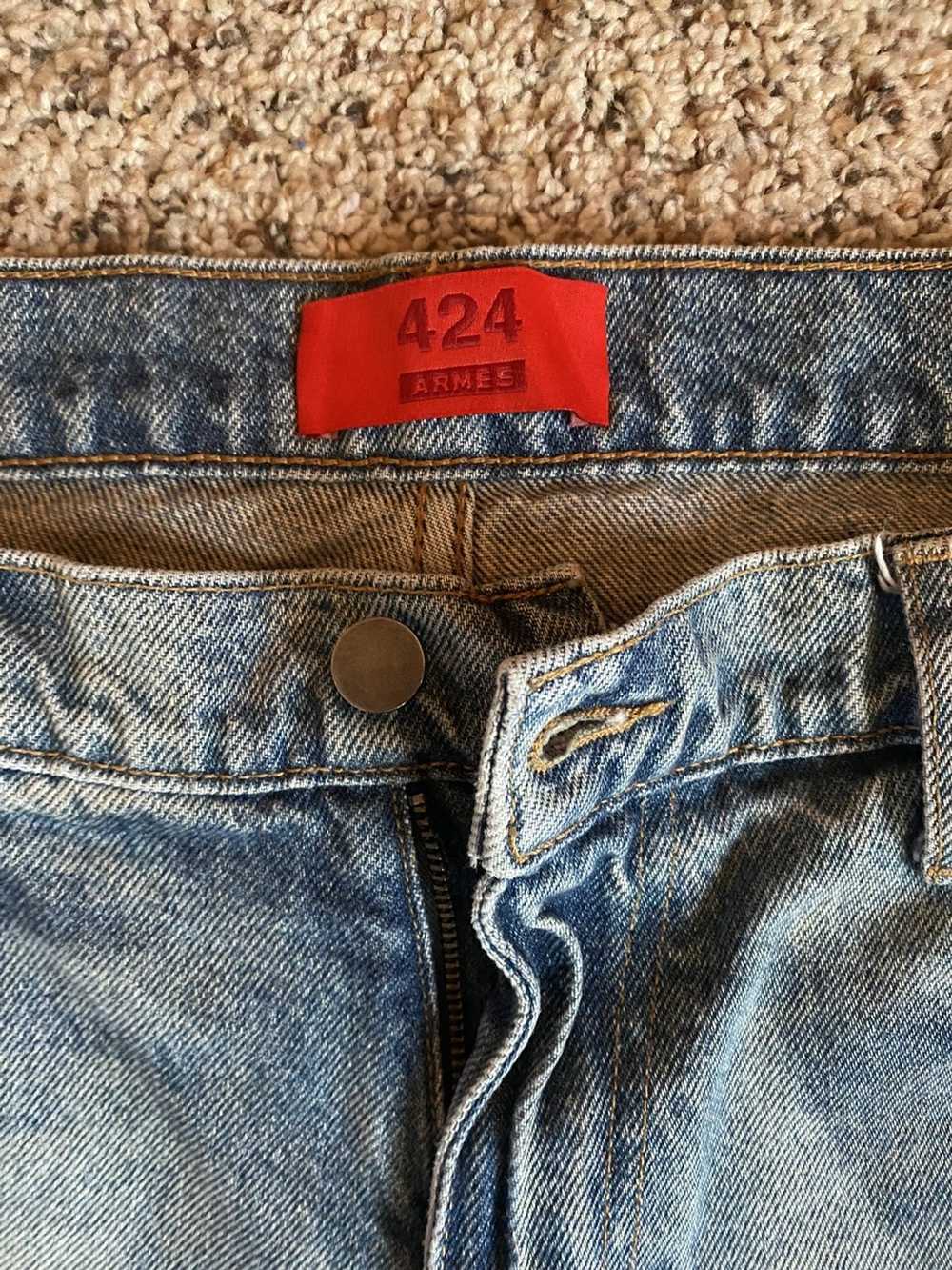 424 On Fairfax 424 On Fairfax Acid Wash Jeans 32x… - image 3