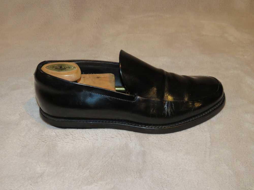 Prada Black Leather Rubber Soled Driving Loafers 7 - image 2