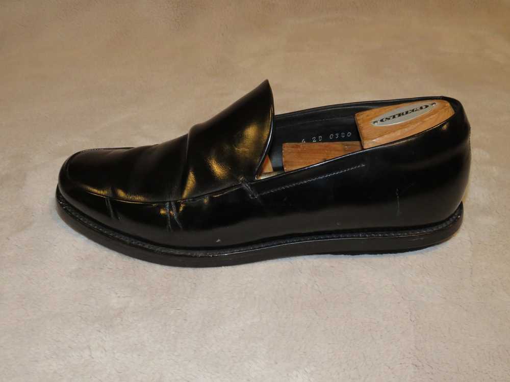 Prada Black Leather Rubber Soled Driving Loafers 7 - image 4