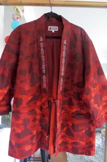 Bape Bape Red Camo Kimono