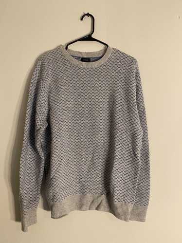 J.Crew × Vintage Patterned Grey Sweater - image 1