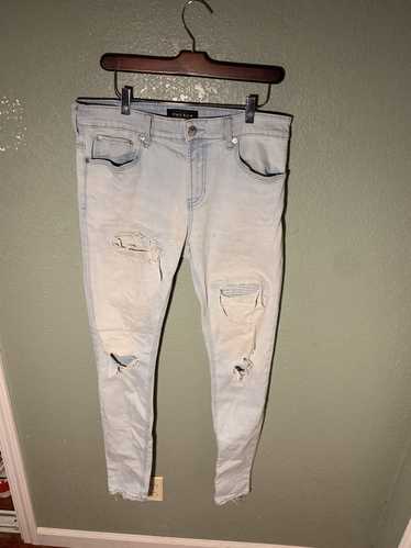 Distressed Denim × Pacsun PacSun Stacked Skinny Je