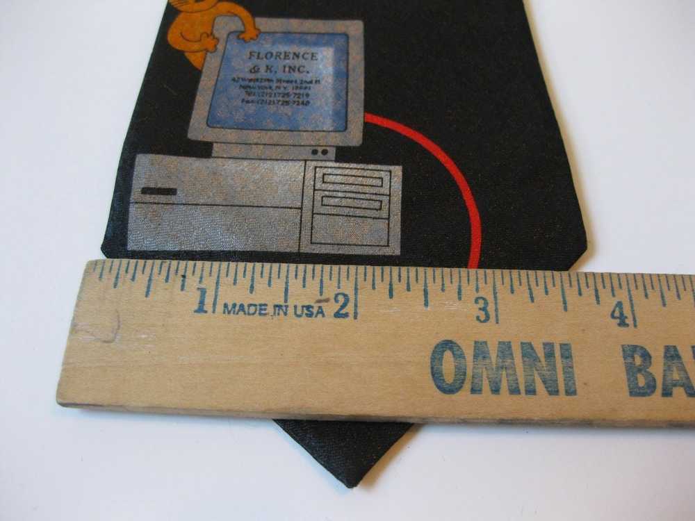 Vintage Retro Computer Tie Floppy DIsc Nerd Bill … - image 4