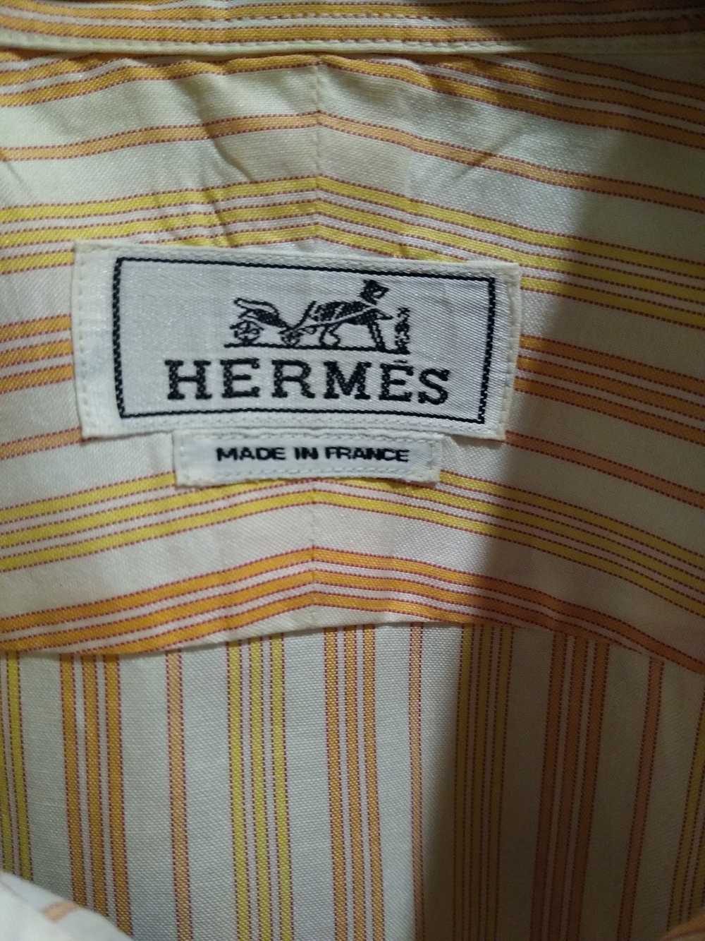 Hermes Authentic Vintage Hermes Long Sleeve Strip… - image 4