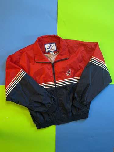 1990's CLEVELAND INDIANS STARTER 1/4 ZIP WINDBREAKER JACKET M - Classic  American Sports