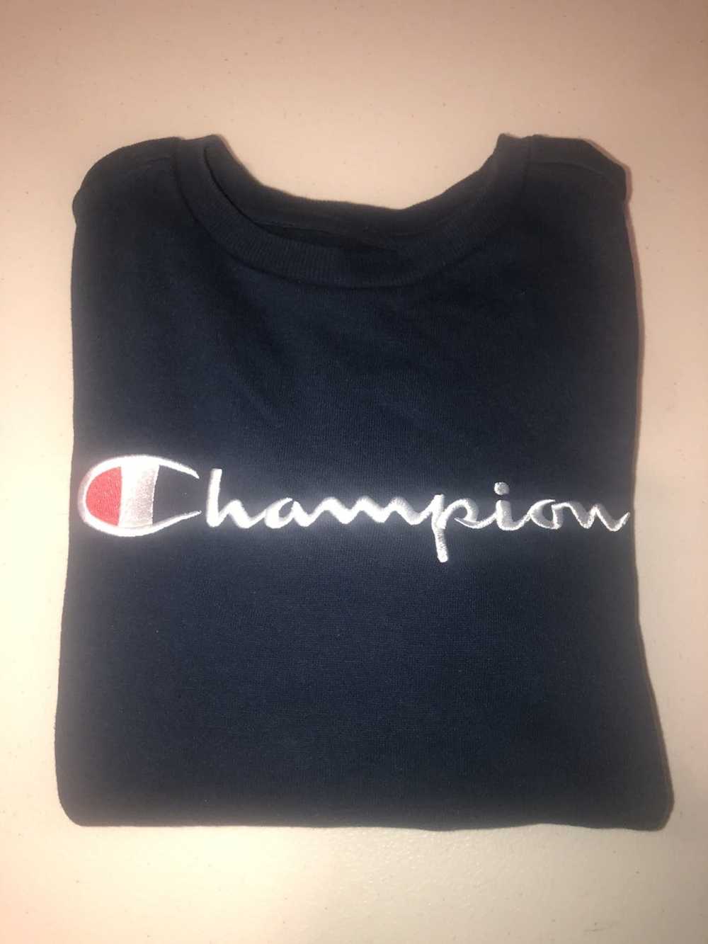 Champion × Streetwear Champion Navy Crewneck(Kids… - image 1