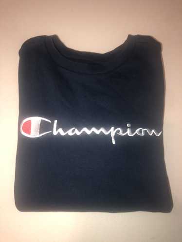 Champion × Streetwear Champion Navy Crewneck(Kids-