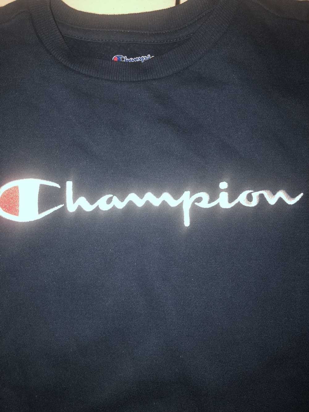 Champion × Streetwear Champion Navy Crewneck(Kids… - image 3