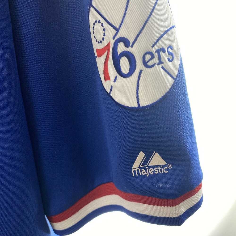 Majestic × Vintage Philadelphia Sixers XL Hardwoo… - image 2