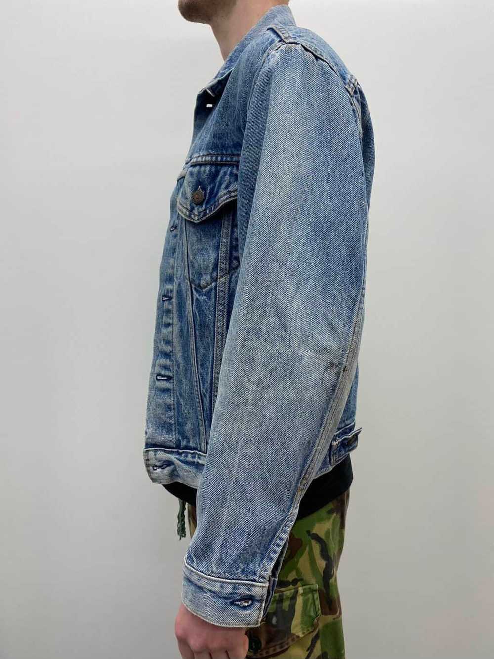 Vintage Levis Customised Denim Jacket with Hand P… - image 3