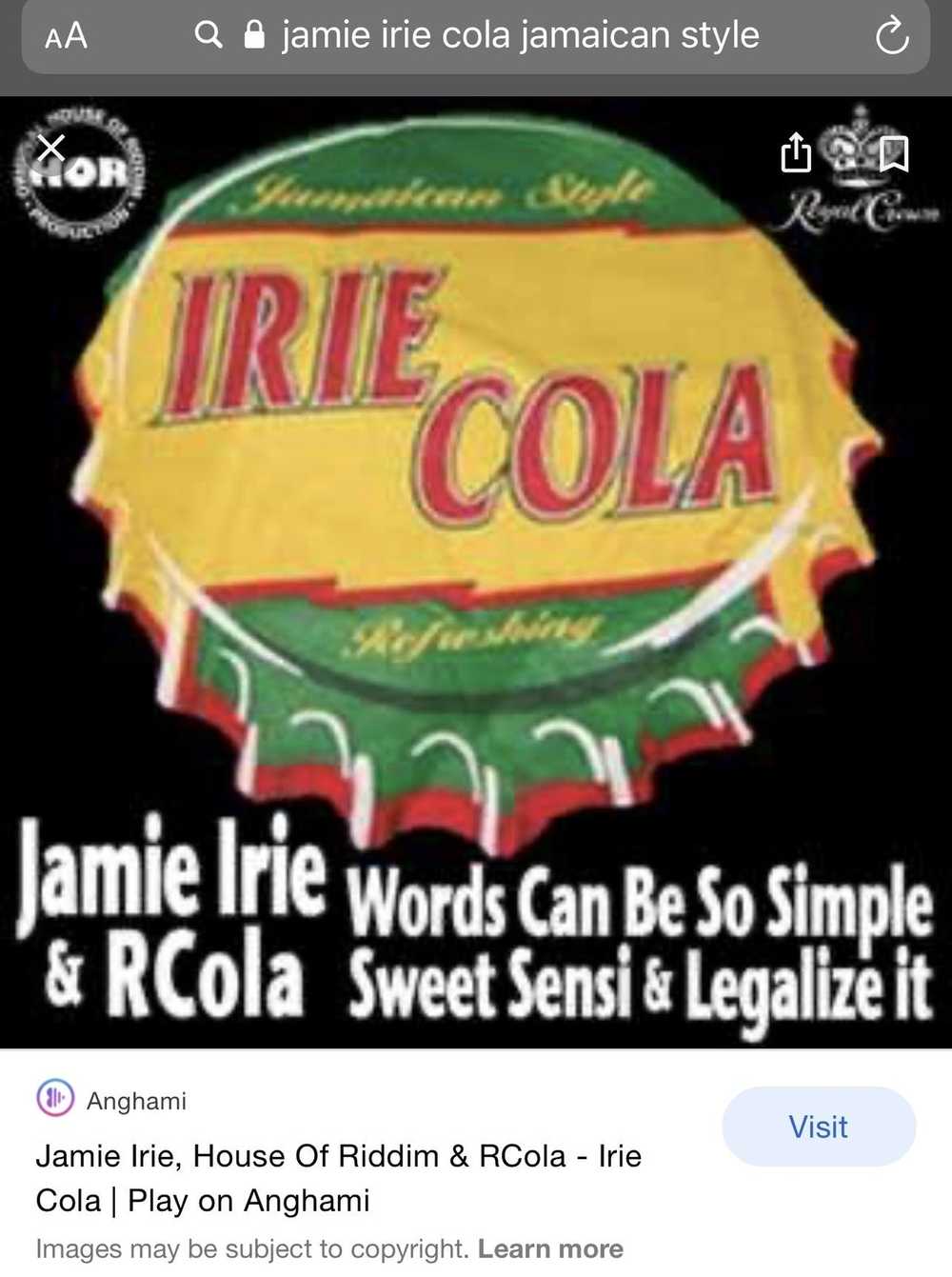 Made In Usa HAT 2010 IRIE COLA JAMAICAN STYLE - image 7