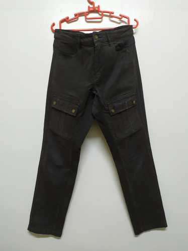 Authentic × Japanese Brand Black Cargo Pants Mult… - image 1