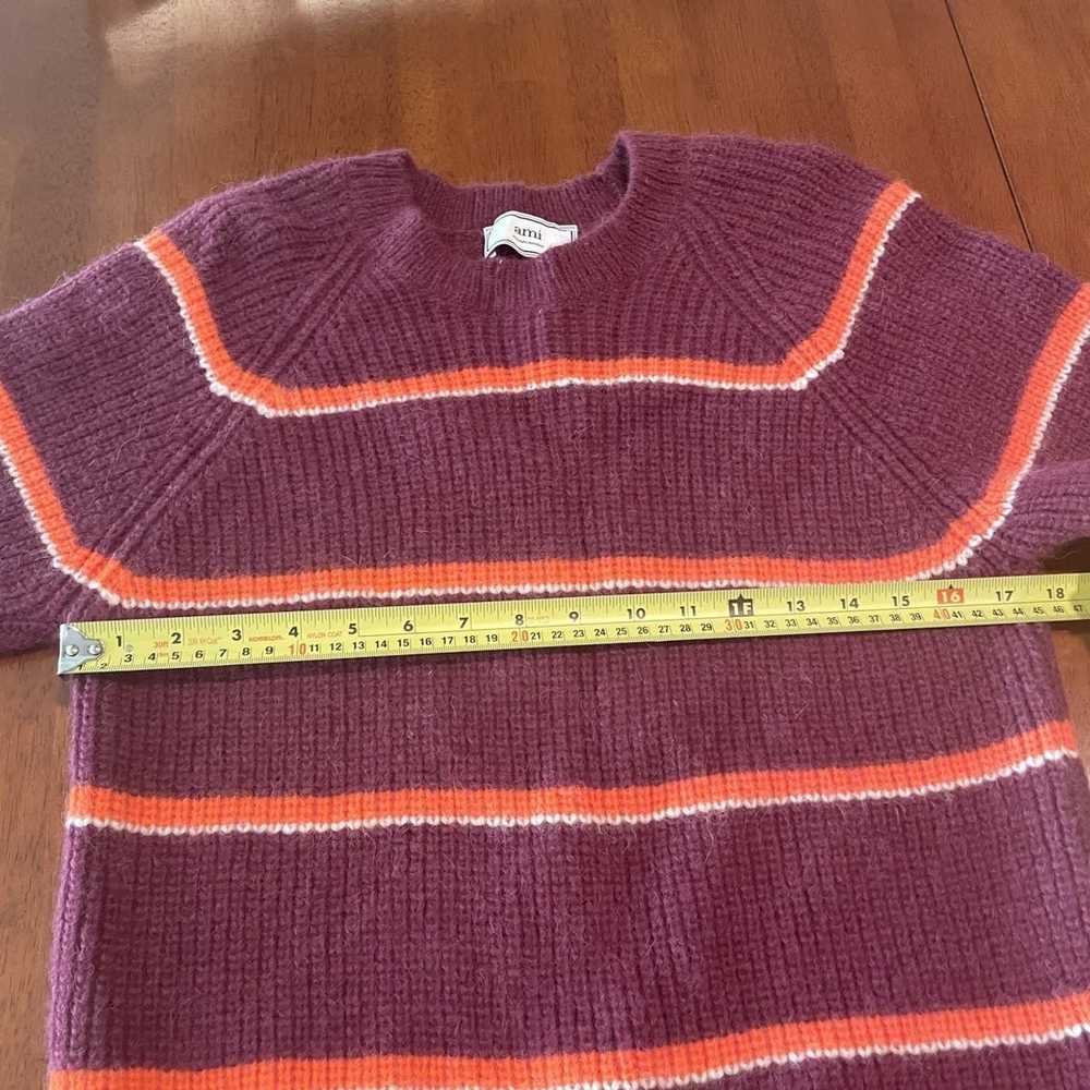 AMI Alpaca Blend Striped Sweater - image 4