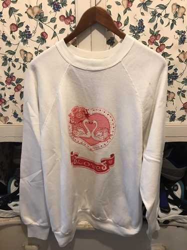 Tultex × Vintage Vintage 90s Love Swan Crewneck