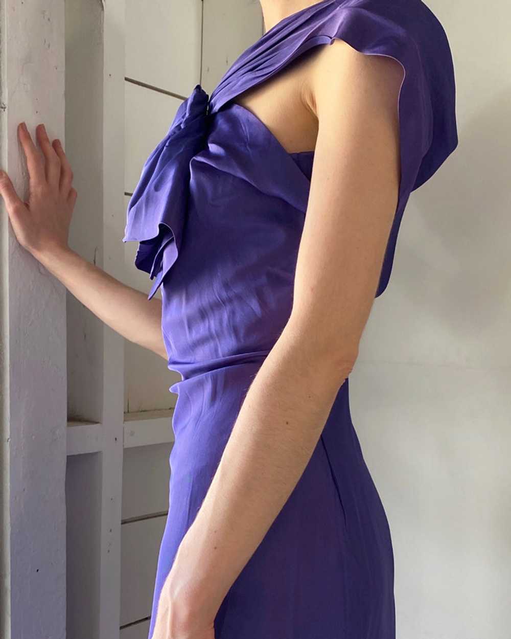 40s Bias Cut Silk Gown - image 4