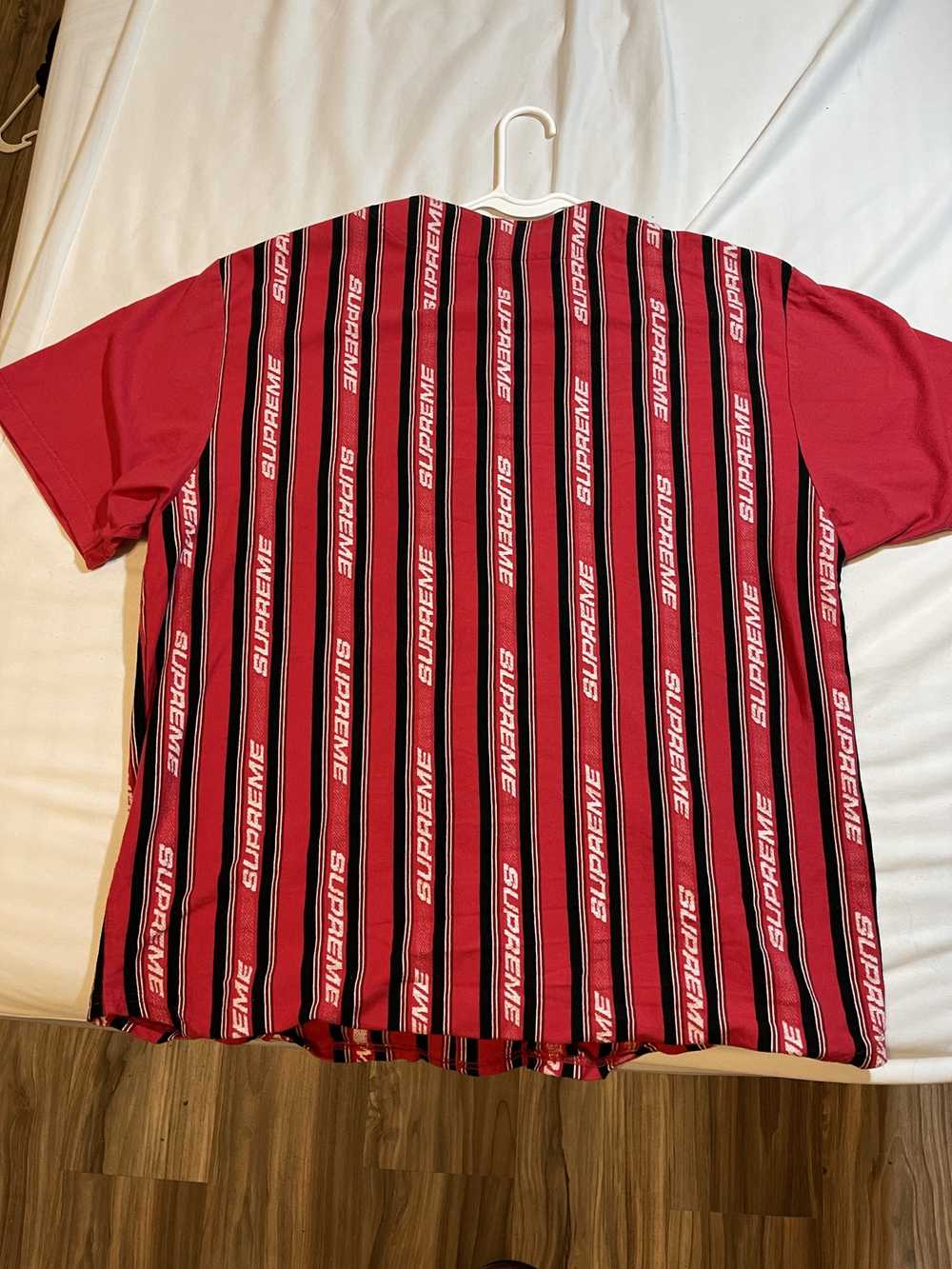 Supreme Supreme Jacquard Logo Baseball Jersey SS19 - image 4