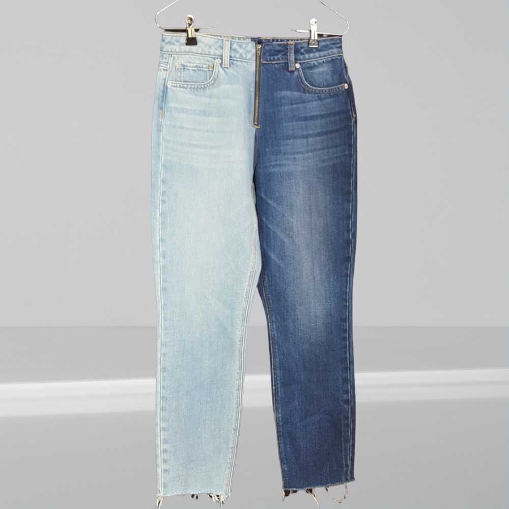 1. State Color Block High Waist Jeans Size 26 - image 4