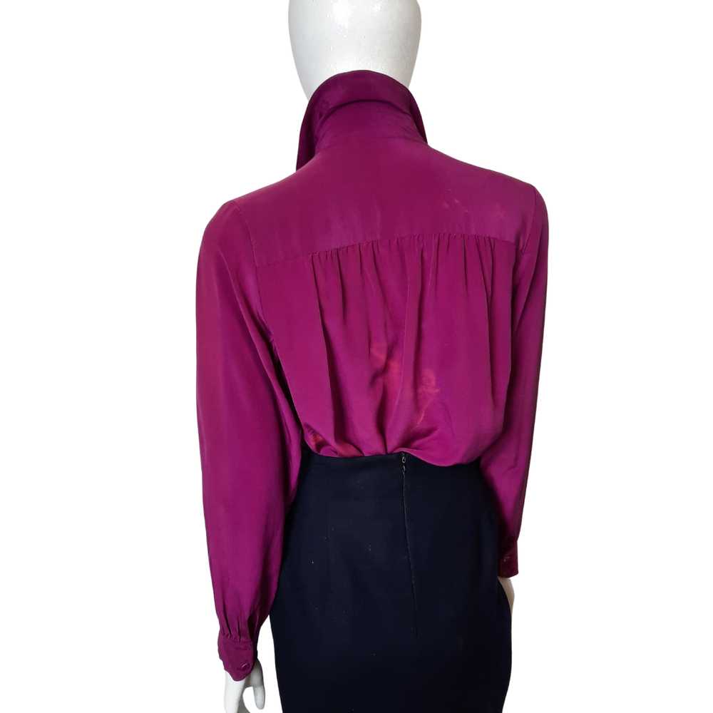 Vintage Silk Blouse Hudson's Detroit Size 12 Peti… - image 7