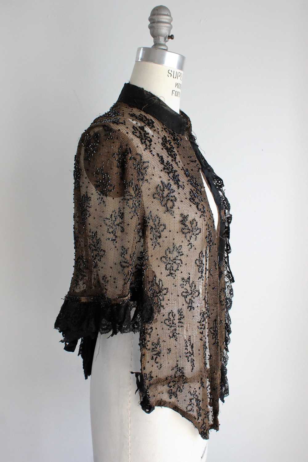 Vintage Antique 1800s Victorian Mourning Capelet … - image 3