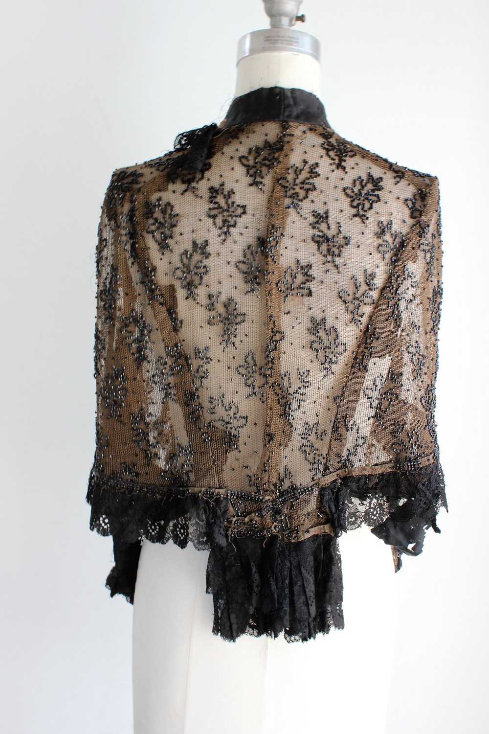 Vintage Antique 1800s Victorian Mourning Capelet … - image 4