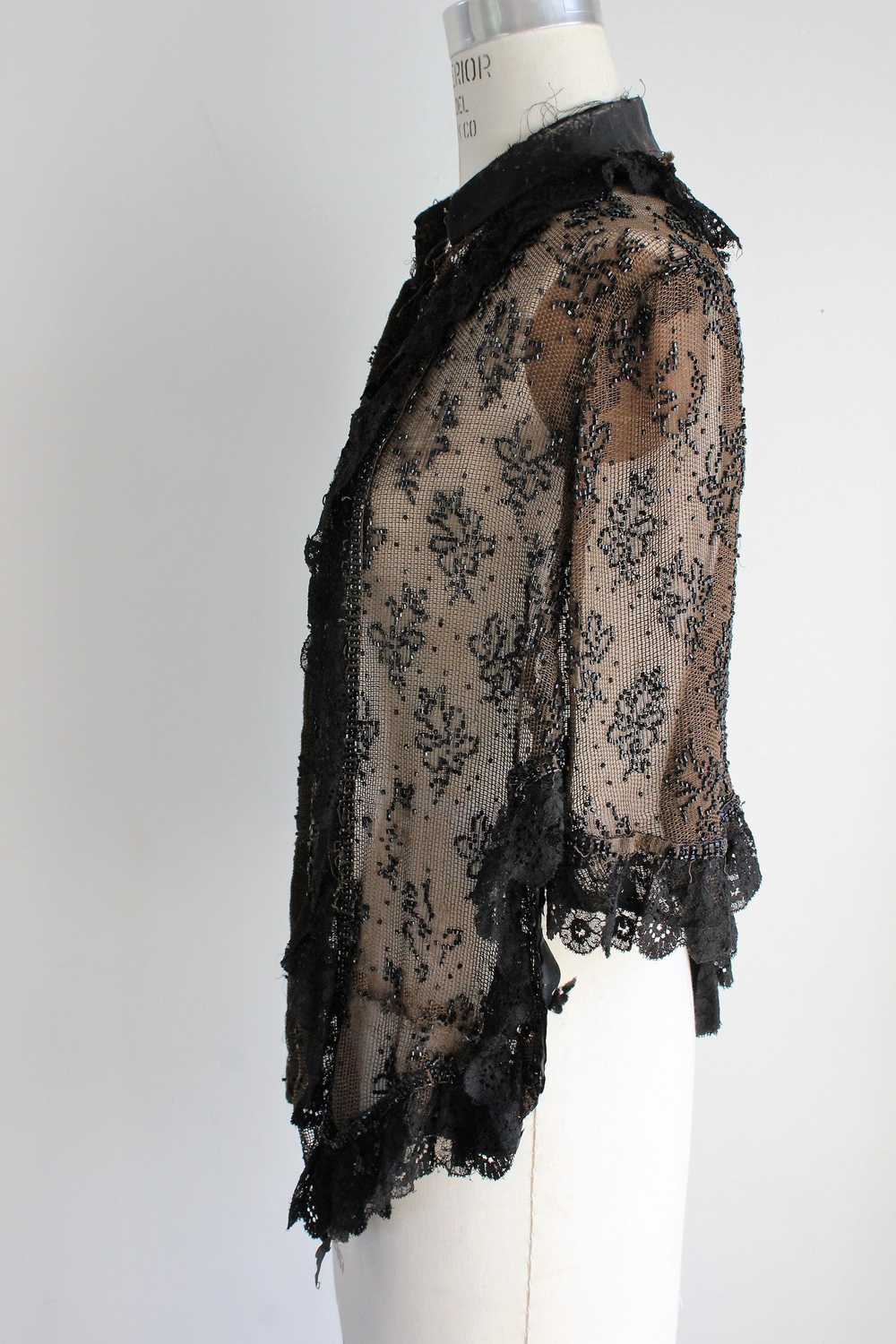 Vintage Antique 1800s Victorian Mourning Capelet … - image 6