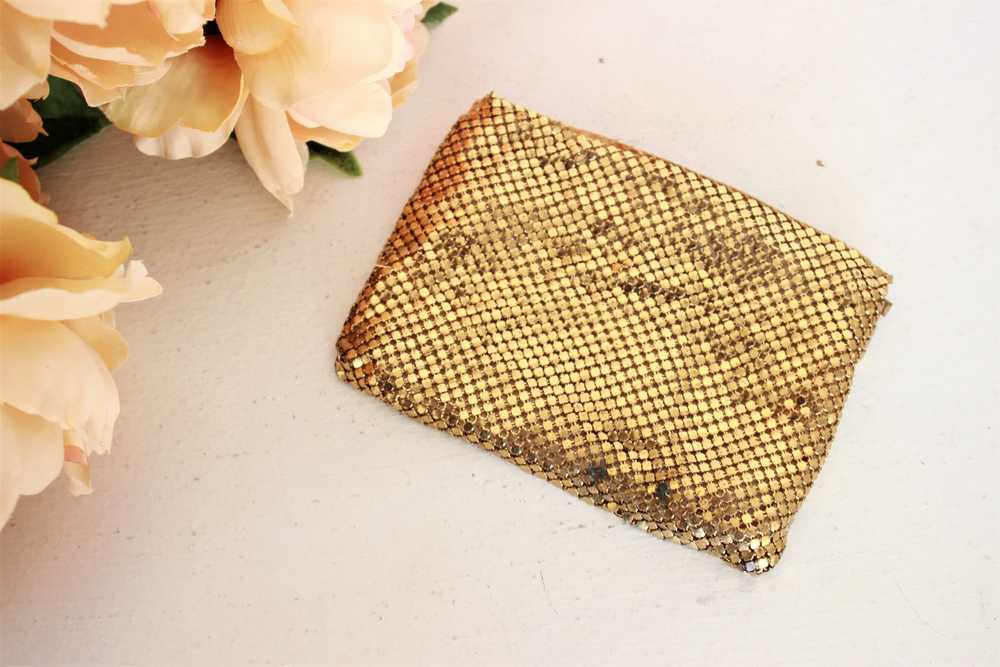 Vintage 1930s Gold Mesh Clutch or Larger Coin Pur… - image 3