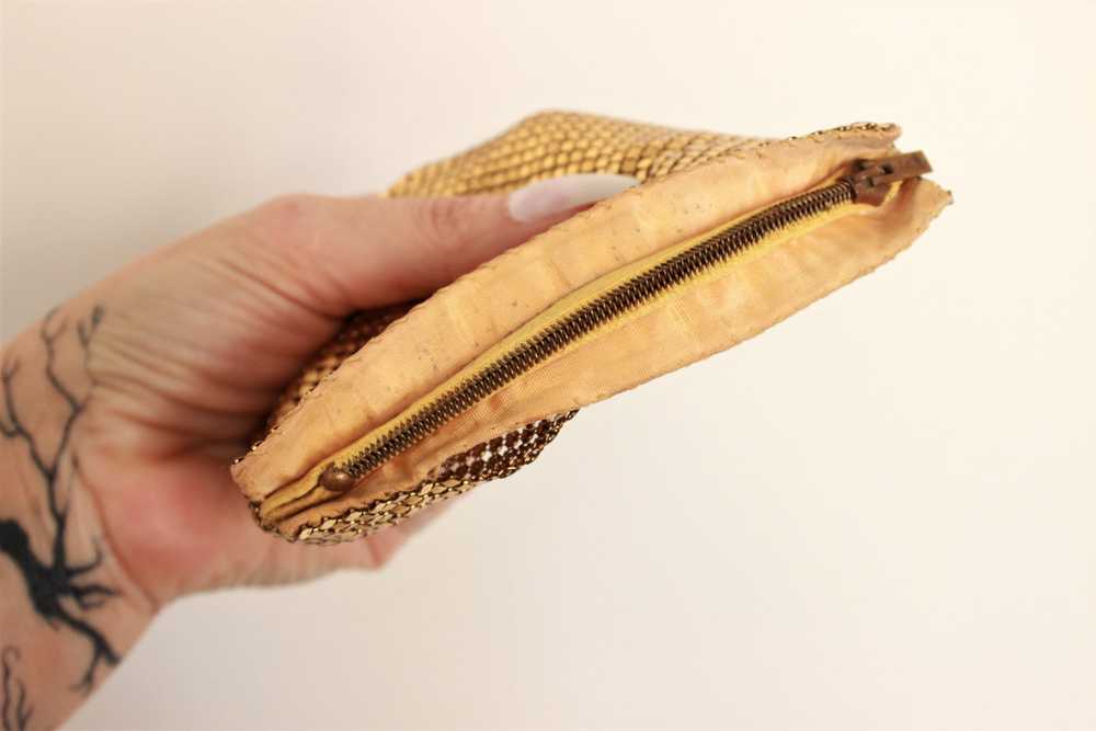 Vintage 1930s Gold Mesh Clutch or Larger Coin Pur… - image 4