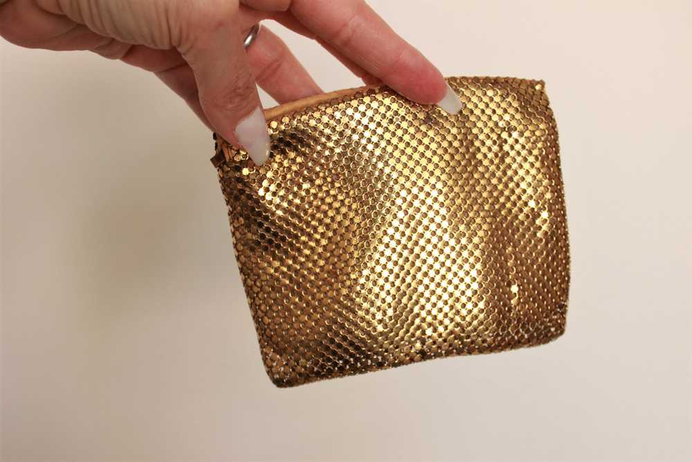 Vintage 1930s Gold Mesh Clutch or Larger Coin Pur… - image 5