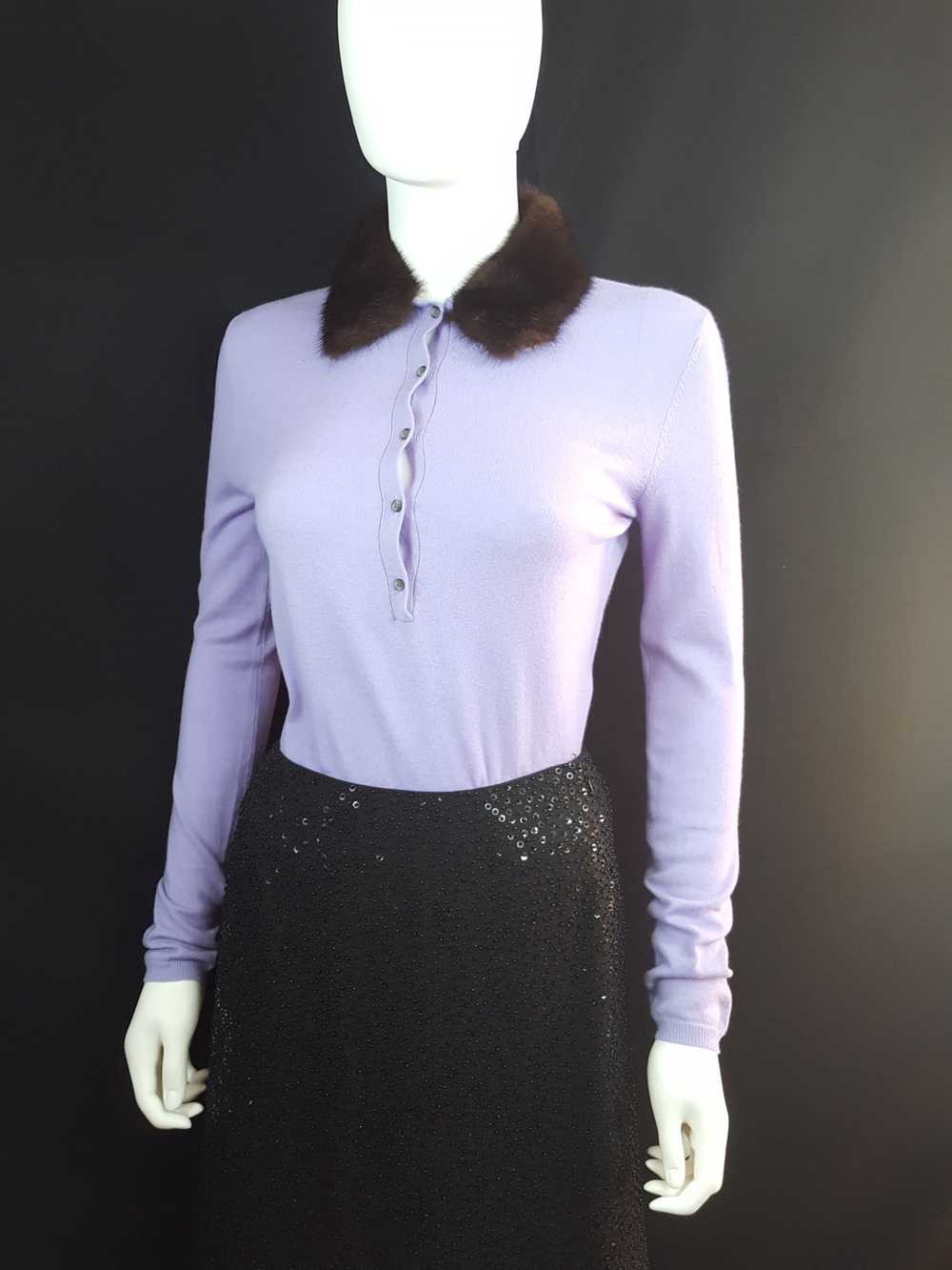 TSE Cashmere Mink Collar Sweater size S - image 4