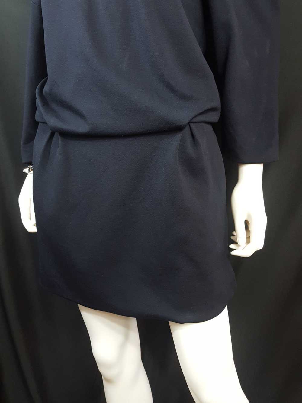 Thakoon Off the Shoulder Knit Casual Dress Navy s… - image 6