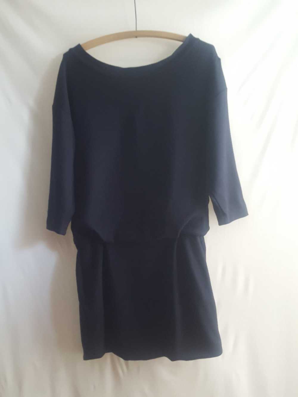 Thakoon Off the Shoulder Knit Casual Dress Navy s… - image 7