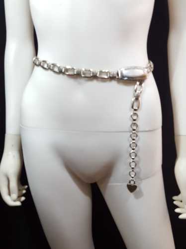 Silver Chain Belt Size S