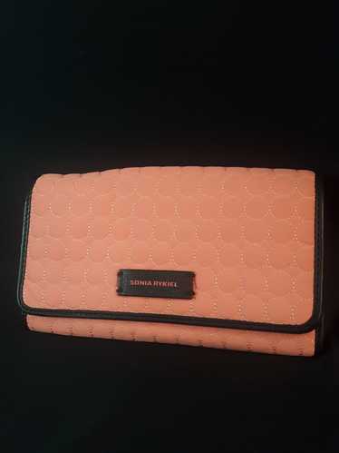 Sonia Rykiel Salmon Circle Quilted Wallet