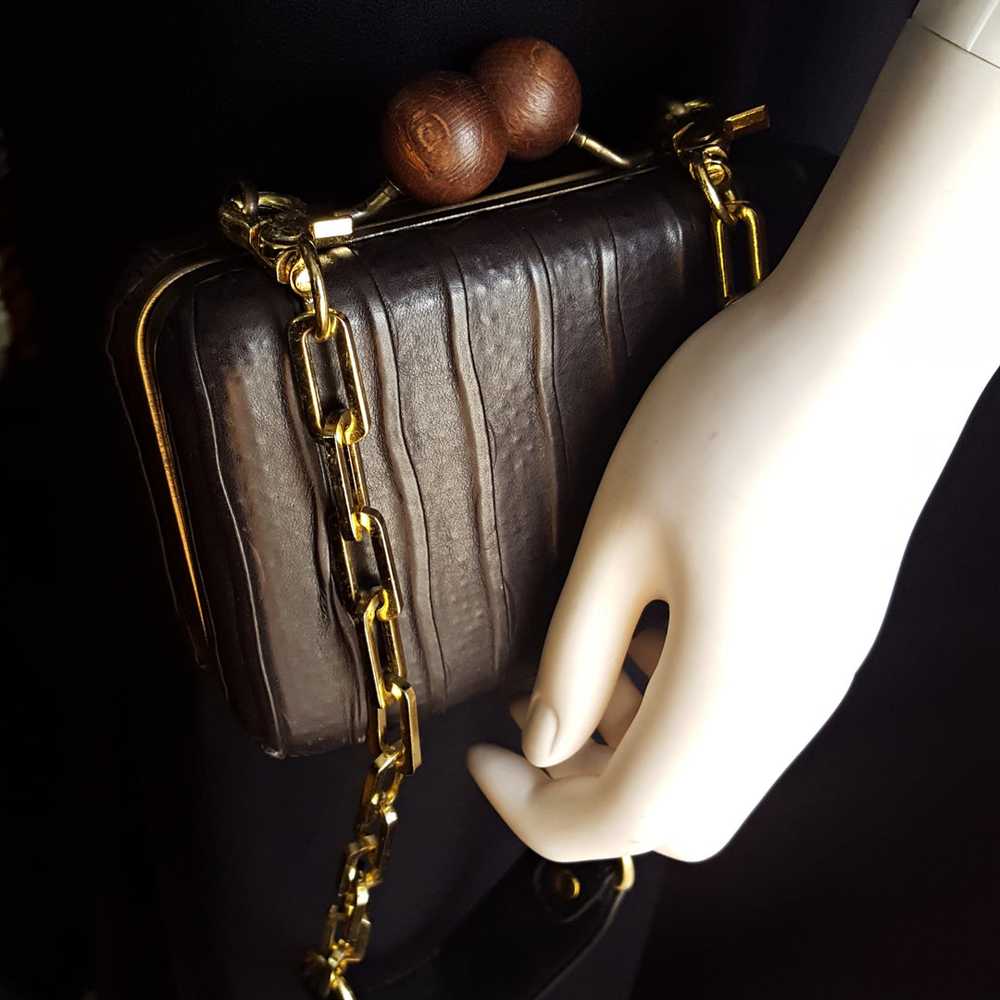 Erva Leather Clutch - image 1