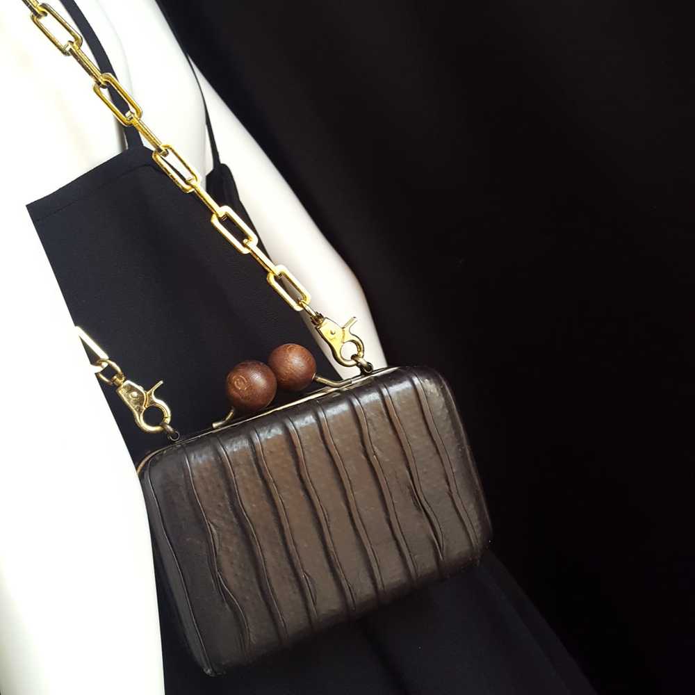 Erva Leather Clutch - image 6