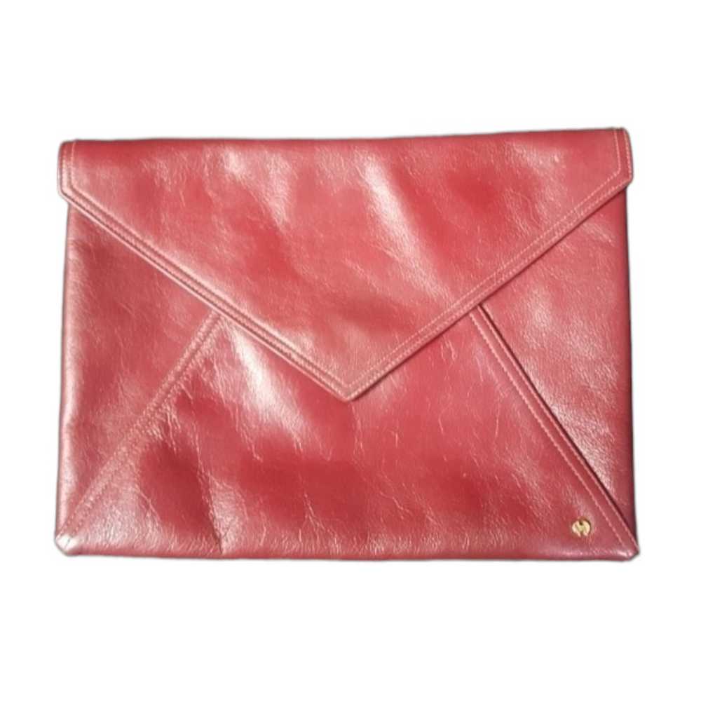Halston Leather Envelope Clutch - image 2