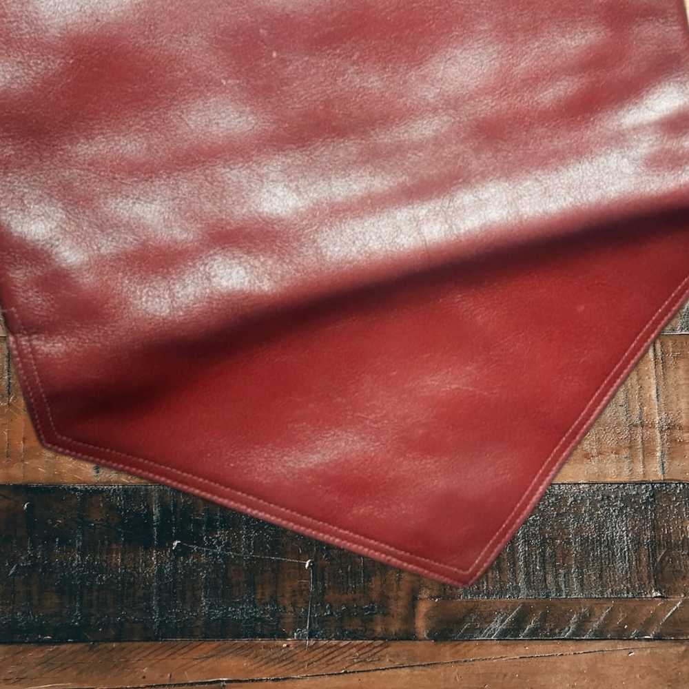 Halston Leather Envelope Clutch - image 7