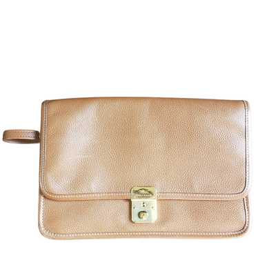 Vintage Longchamp Leather Envelope Clutch - image 1